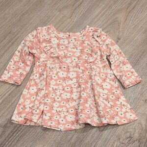 Floral Pink Long Sleeve Dress Size 3-6m